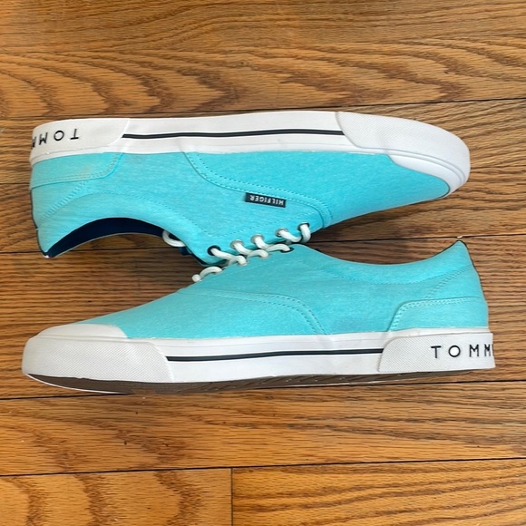 Tommy Hilfiger Casual Lace up Pallet Sneakers Light Blue Men's 13M - Picture 4 of 12